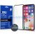 Apple iPhone 12 / 12 Pro, Kijelzővédő, ütésálló fólia (az íves részre is!), Tempered Glass (edzett üveg), Xprotector, fekete