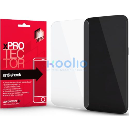 Apple iPhone 16 Pro / 17 / 17 Pro, Kijelzővédő fólia (az íves részre NEM hajlik rá!), Xprotector Anti Shock, Clear Prémium