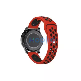   XPRO™ Samsung Galaxy Watch / Gear S3 lélegző szíj piros / fekete S méret 22mm