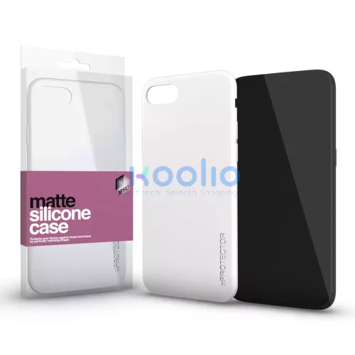 XPRO™ Szilikon matte tok ultravékony opál fehér Samsung Galaxy A22 4G készülékhez