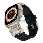  Tech-Protect DELTA PRO óraszíj Fekete / Titán, Apple Watch 42mm (S1-S3) / 44mm / 45mm / 46mm / 49mm készülékhez