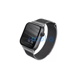   UNIQ Dante Strap Apple Watch Series 1/2/3/4/5/6/7/8/SE/SE2/SE3 készülékhez 42/44/45mm rozsdamentes acél szíj grafit