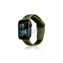   Beline Apple Watch Sport szilikon óraszíj Apple Watch készülékhez 42/44/45/49mm zöld/fekete