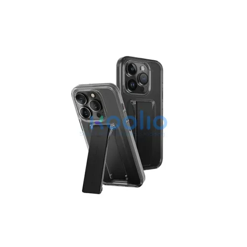 UNIQ Heldro Mount tok állvánnyal iPhone 15 Pro Max 6.7" készülékhez füst/gőzfüst