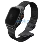 UNIQ Dante Pro Apple Watch készülékhez 49/46/45/44 mm rozsdamentes acél szíj grafit fekete