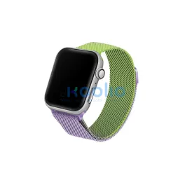   Beline Apple Watch szíj Steel38/40/41mm készülékhez zöld/lila