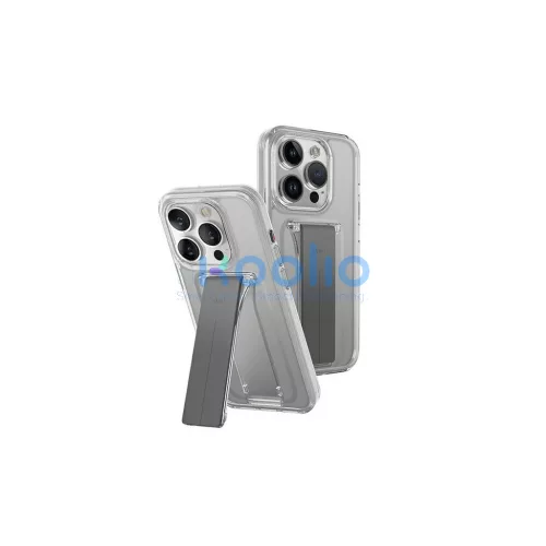 UNIQ tok Heldro Mount with Stand iPhone 15 Pro Max 6.7" készülékhez átlátszó