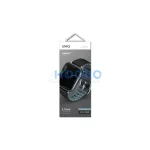 UNIQ Linus Strap Apple Watch Series 1-8/SE/SE2/SE3 készülékhez Airosoft Silicone szíj 38/40/41mm éjfekete.