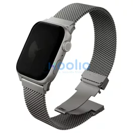   UNIQ Dante Pro szíj Apple Watch készülékhez 49/46/45/44mm rozsdamentes acél titanium ezüst