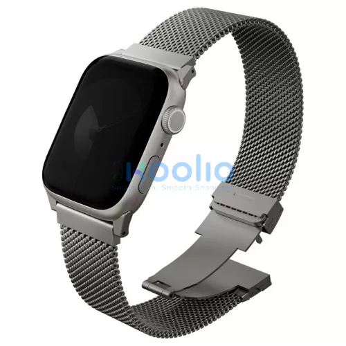 UNIQ Dante Pro szíj Apple Watch készülékhez 49/46/45/44mm rozsdamentes acél titanium ezüst
