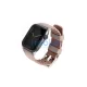 UNIQ Linus szíj Apple Watch Series 1-8/SE/SE2/SE3 38/40/41mm készülékhez Airosoft Silicone pasztell rózsaszín