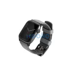 UNIQ Linus Airosoft Silicone szíj Apple Watch Series 1-8/SE/SE2/SE3 38/40/41 mm készülékhez krétaszürke