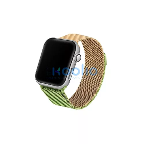 Beline Apple Watch pánt Steel42/44/45/49mm Apple Watch készülékhez zöld/arany