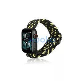   Beline Apple Watch készülékhez textil szíj 38/40/41mm fekete/lime zöld