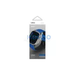 UNIQ Linus Strap Apple Watch Series 1-8/SE/SE2/SE3/Ultra1/2/3 42/44/45/49mm készülékhez szíj Airosoft Silicone kék