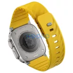 UNIQ Fluo Apple Watch készülékhez szíj 49/46/45/44/42/41/40mm Magnetic sárga