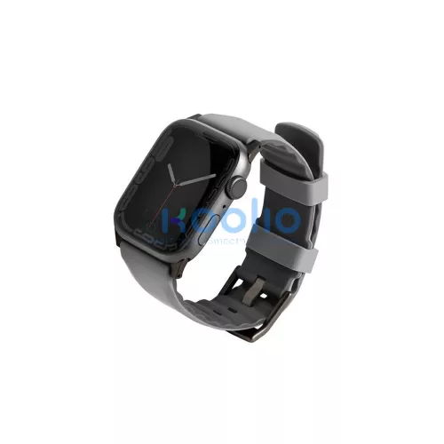 UNIQ Linus szíj Apple Watch Series 1-8/SE/SE2/SE3 készülékhez 42/44/45/49mm Airosoft Silicone szürke