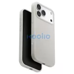 UNIQ Lino tok iPhone 17 Pro Max készülékhez Magclick Charging világosszürke