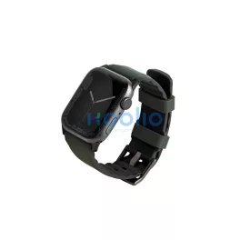   UNIQ Linus Strap Apple Watch Series 1-8/SE/SE2/SE3/Ultra/2/3 készülékhez 42/44/45/49mm Airosoft Silicone zöld
