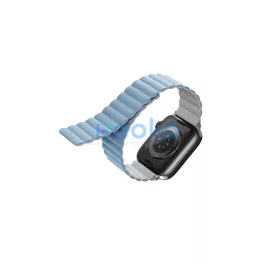   UNIQ Revix Strap Apple Watch Series 1-9/SE/SE2/SE3 készülékhez szíj 38/40/41mm fordítható mágneses fehér-kék