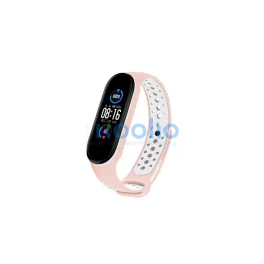   Beline Design Mi Band 7/6/5 szíj készülékhez rózsaszín-fehér