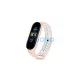 Beline Design Mi Band 7/6/5 szíj készülékhez rózsaszín-fehér