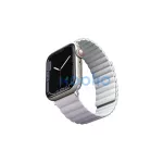 UNIQ Revix Strap Apple Watch Series 1-8/SE/SE2/SE3 készülékhez (38/40/41 mm) – Reversible Magnetic – lila-fehér