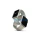 UNIQ Revix szíj Apple Watch Series 1-8/SE/SE2/SE3 38/40/41mm készülékhez fordítható mágneses zöld-bézs