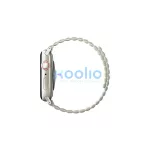 UNIQ Revix szíj Apple Watch Series 1-8/SE/SE2/SE3 38/40/41mm készülékhez fordítható mágneses zöld-bézs