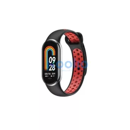   Beline Mi Band 10/9/8 készülékhez design szíj fekete-piros