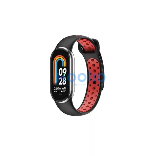 Beline Mi Band 10/9/8 készülékhez design szíj fekete-piros