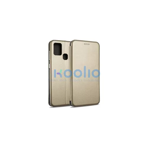 Beline Case Book Magnetic tok Samsung A21s A217 készülékhez arany