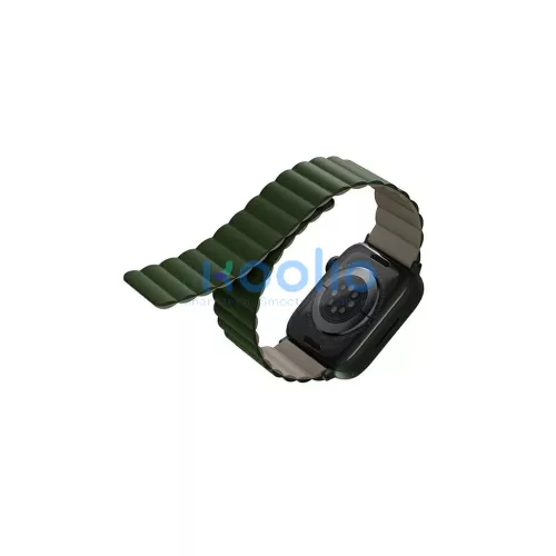 UNIQ Revix szíj Apple Watch Series1-8/SE1/2/3/Ultra1/2/3 42/44/45/49 mm készülékhez, fordítható, mágneses, zöld