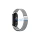 Beline Mi Band 10/9/8 készülékhez mágneses szíj ezüst