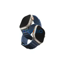   UNIQ Revix Premium Szíj Apple Watch Series 1-8/SE/SE2/SE3/Ultra1/2/3 42/44/45/49 Edition készülékhez kék