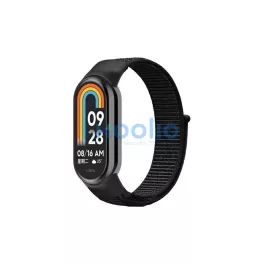 Beline Mi Band 10/9/8 NylonLoop szíj fekete