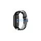 Beline Mi Band 10/9/8 készülékhez Textile szíj fekete/fehér