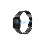 UNIQ Strova Strap Apple Watch 42/44/45 mm Series 4/5/6/7/SE készülékhez rozsdamentes acél éjfekete