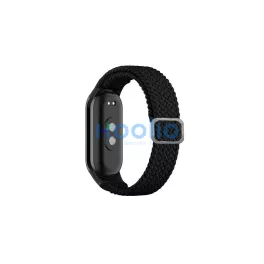   Beline Mi Band 10/9/8 készülékhez Textile csuklópánt fekete