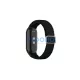 Beline Mi Band 10/9/8 készülékhez Textile csuklópánt fekete