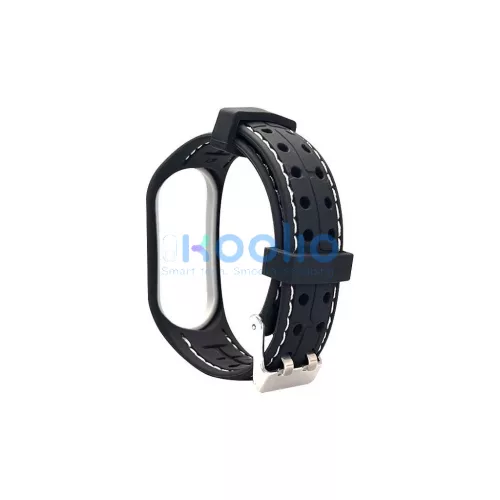 Beline Mi Band 3/4 készülékhez okos szíj fekete/fehér