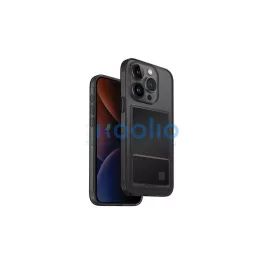   UNIQ tok Air Fender ID iPhone 15 Pro Max 6.7" készülékhez Cardslot füstöszürke