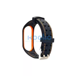 Beline Mi Band 3/4 készülékhez okos szíj fekete/narancs