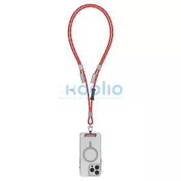   Univerzális telefon nyakpántos kábel 2in1 Skinarma Dyno Ve USB-C/USB-C piros