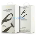 Univerzális kulcstartó Guess CBDY 4G Tether Patch Strass Metal Logo barna