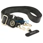 Univerzális kulcstartó pánt Guess CBDY 4G Tether Patch Strass Metal Logo fekete