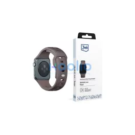   3MK szilikon óraszíj Apple Watch készülékhez 38/40/41mm szürkésbarna