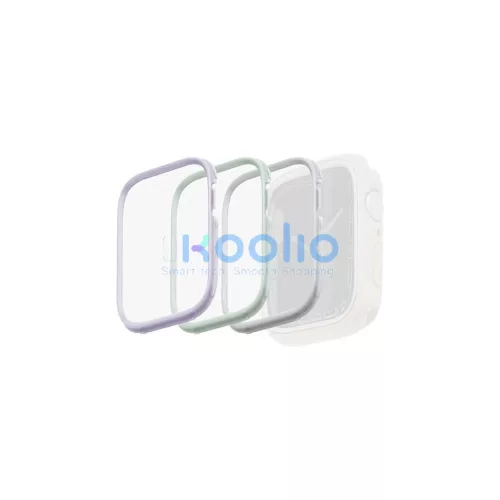 UNIQ keret Moduo 3in1 Apple Watch Series 4/5/6/7/8/SE/SE2/SE3 40/41mm készülékhez zsálya-ibolya-fehér