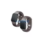 3MK szilikon óraszíj Apple Watch 42/44/45/49mm készülékhez szürkésbarna