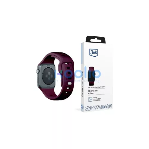 3MK szilikon óra szíj Apple Watch 38/40/41mm készülékhez egres